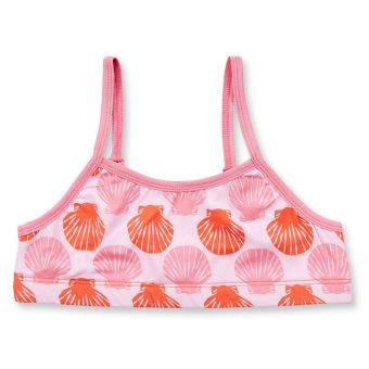 Girls Bikini Top, Model FUMI, Shell print, Front view