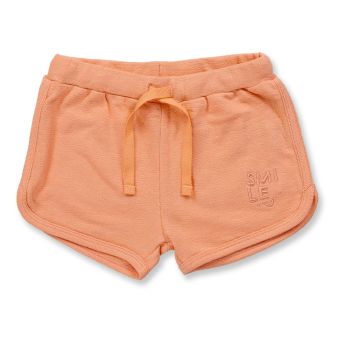 Girls shorts, Model ODA, Peach-orange, Front part